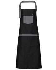 Premier Workwear - PR127 - DOMAIN CONTRAST DENIM BIB APRON - Image 2