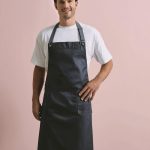 Premier Workwear - PR134 - DISTRICT WAXED LOOK DENIM BIB APRON