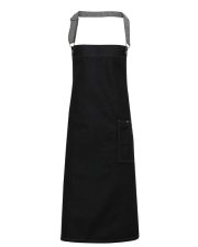 Premier Workwear - PR134 - DISTRICT WAXED LOOK DENIM BIB APRON - Image 3
