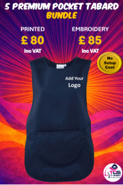5 X Premier Workwear Ladies Pocket Tabard PR171 Bundle