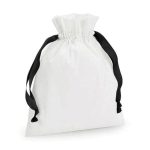 Westford Mill - W121 - COTTON GIFT BAG WITH RIBBON DRAWSTRING
