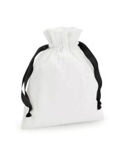 Westford Mill - W121 - COTTON GIFT BAG WITH RIBBON DRAWSTRING
