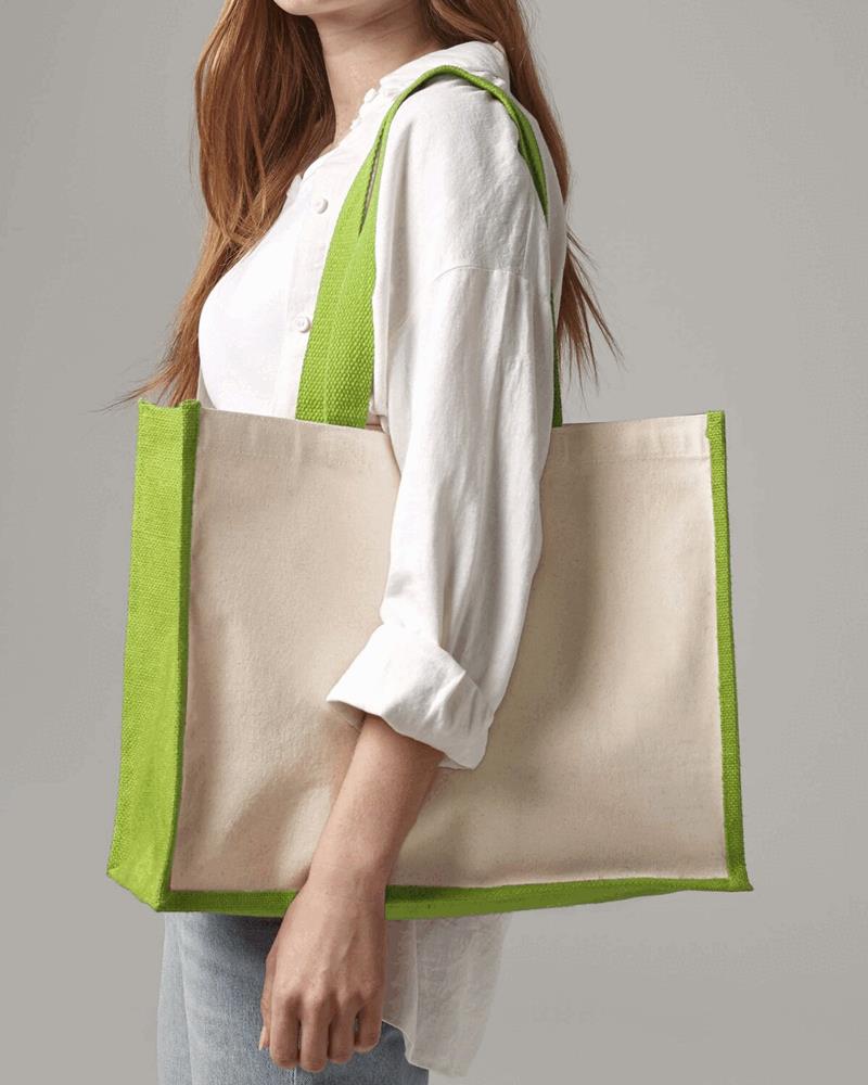 W422M Westford Mill - W422 - PRINTERS JUTE CLASSIC SHOPPER - Image 1