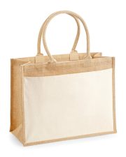 Westford Mill - W427 - COTTON POCKET JUTE SHOPPER - Image 2