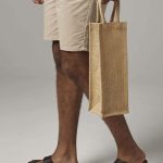 Westford Mill - W433 - SHIMMER JUTE BOTTLE BAG