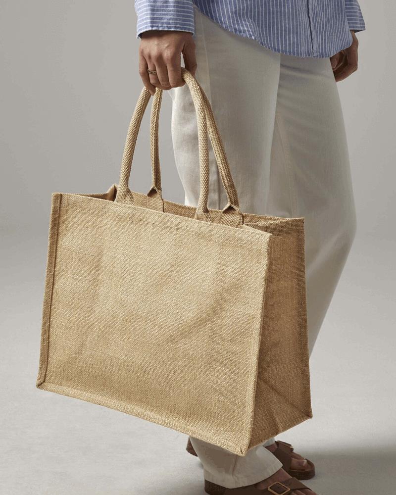 W437M Westford Mill - W437 - SHIMMER JUTE SHOPPER - Image 1