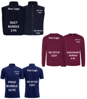 Kickstarter Workwear Bundle 6 PC Polo RX101 Sweatshirt RX301 Fleece Gilet RX405 - Image 2