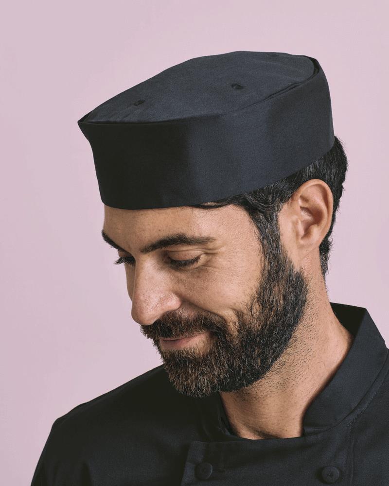 PR648M Premier Workwear - PR648 - TURN UP CHEFS HAT - Image 1