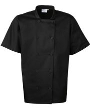 Premier Workwear - PR657 - SHORT SLEEVE CHEFS JACKET - Image 2