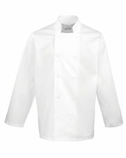 Premier Workwear - PR657 - LONG SLEEVE CHEFS JACKET - Image 4