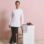 Premier Workwear - PR671 - LADIES LONG SLEEVE CHEFS JACKET