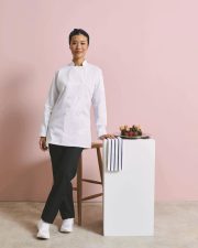 Premier Workwear - PR671 - LADIES LONG SLEEVE CHEFS JACKET