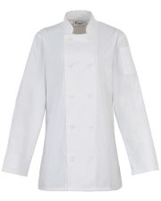 Premier Workwear - PR671 - LADIES LONG SLEEVE CHEFS JACKET - Image 2