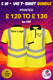 5 X Hi-Vis Regatta Polo Workwear Bundle RG477
