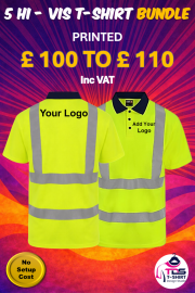 5 X  Hi-Vis Pro RTX Polo Workwear Bundle RX710