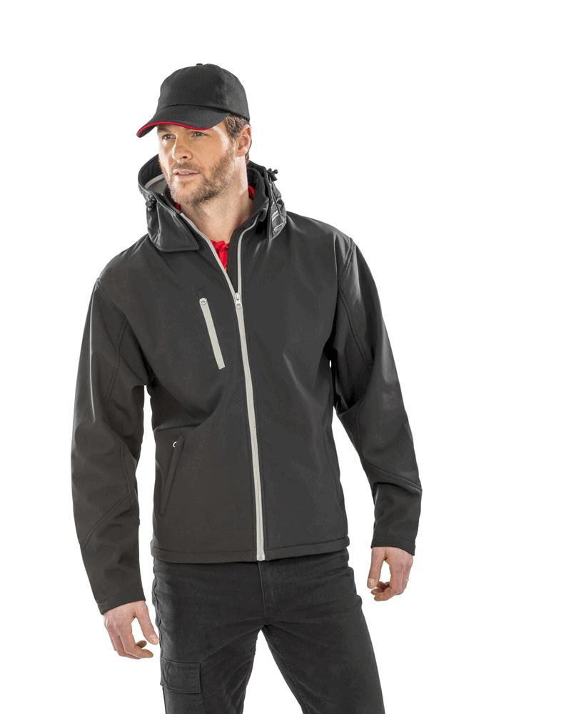 RS230M Result - R230 - MENS RECYCLED HOODED SOFTSHELL - Image 1