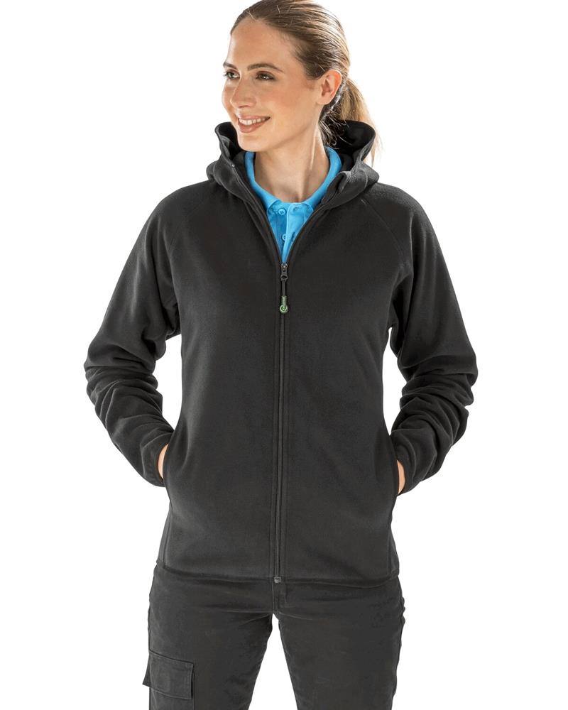 RS906M Result - R906 - HOODED RECYCLED MICROFLEECE JACKET - Image 1