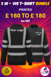 5 X  Hi-Vis Yoko Sweatshirt Workwear Bundle YK030