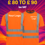 5 X Hi-Vis Regatta T-shirt Workwear Bundle RG738