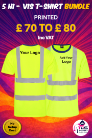 5 X Hi-Vis Pro RTX T-shirt Workwear Bundle RX720