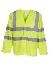 Yoko - YK007 - HI-VIS LONG SLEEVE WAISTCOAT - Image 2