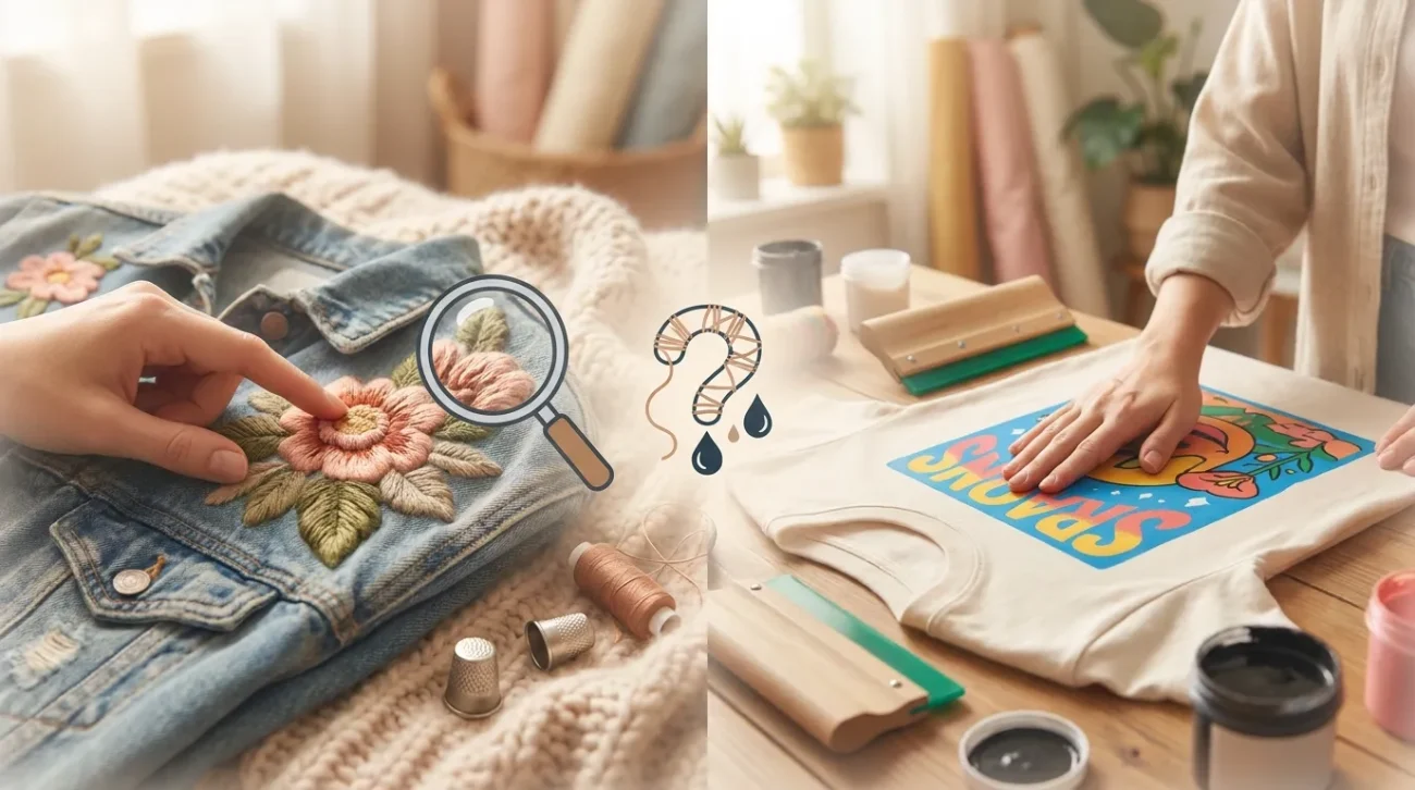 Embroidery vs Printing
